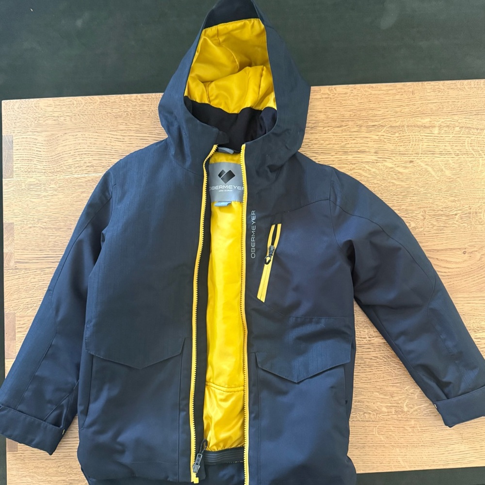 Obermeyer Gage Kids' insulated Jacket in Black and Yellow Boys size S